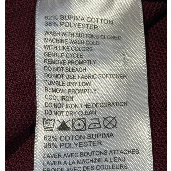 Tommy Bahama Shirt Mens XXL Maroon Texas A&M Aggies Polo Shirt Sleeve NCAA - Picture 5 of 5